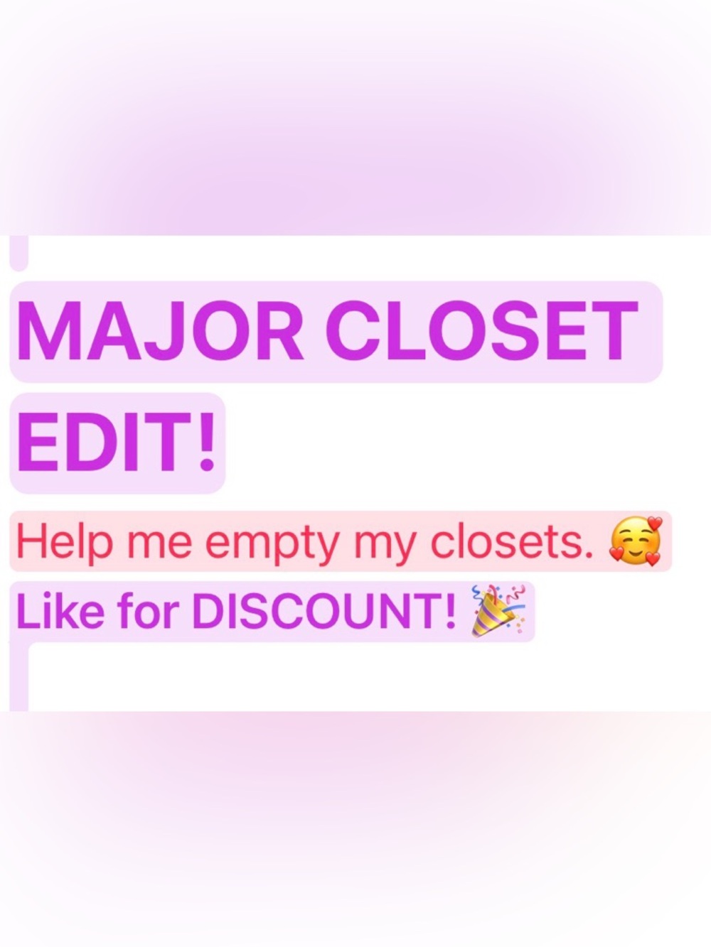 Huge Closet Edit Happening!